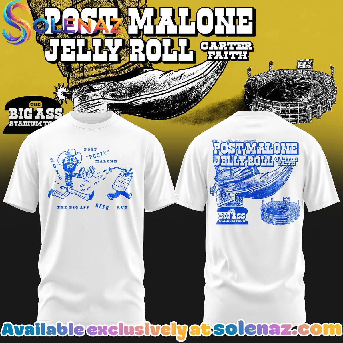 Post Malone The BIG ASS Stadium World Tour T-Shirt & Hoodie (Design 14)