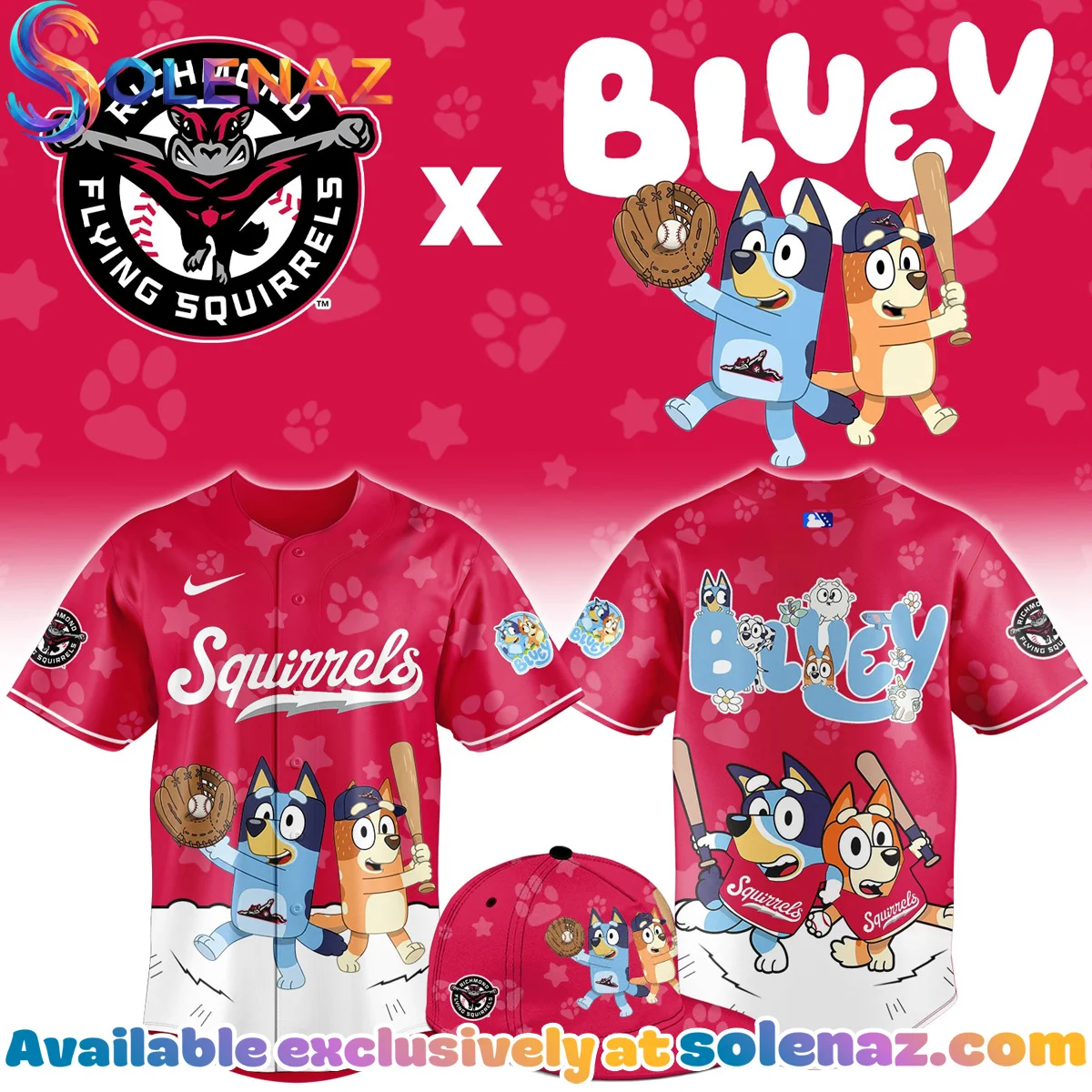 Richmond Flying Squirrels x Bluey Jersey