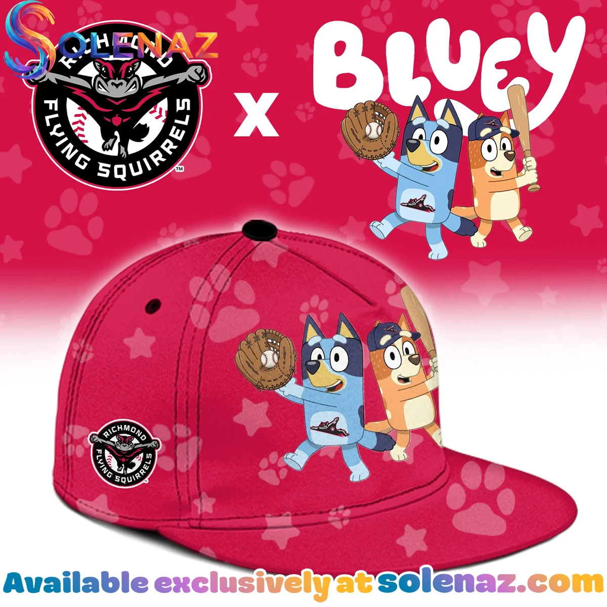 Richmond Flying Squirrels x Bluey Jersey Richmond Flying Squirrels x Bluey Jersey