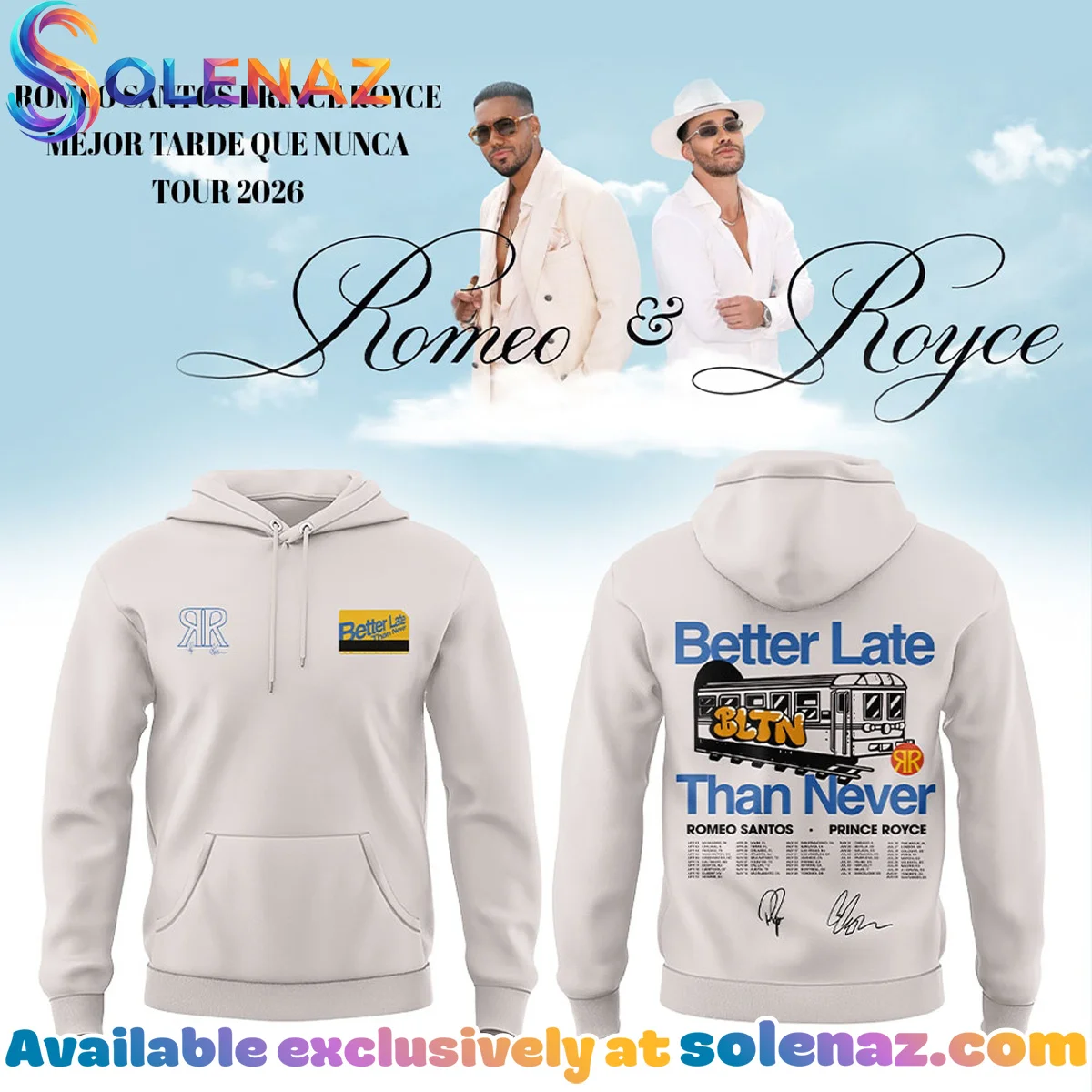 Romeo Santos x Prince Royce Mejor Tarde Que Nunca Tour Shirt & Hoodie [Drop 8]