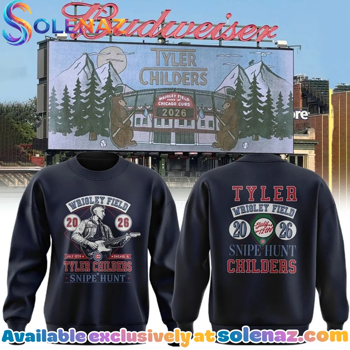 Tyler Childers at Wrigley Field Shirt & Hoodie - Part 3