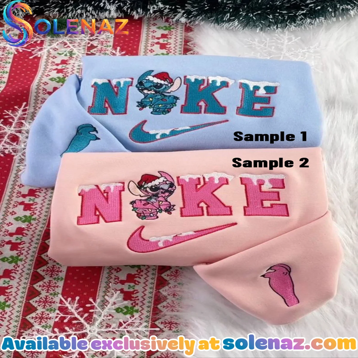 Stitch And Angel Disney Christmas T-Shirt & Hoodie