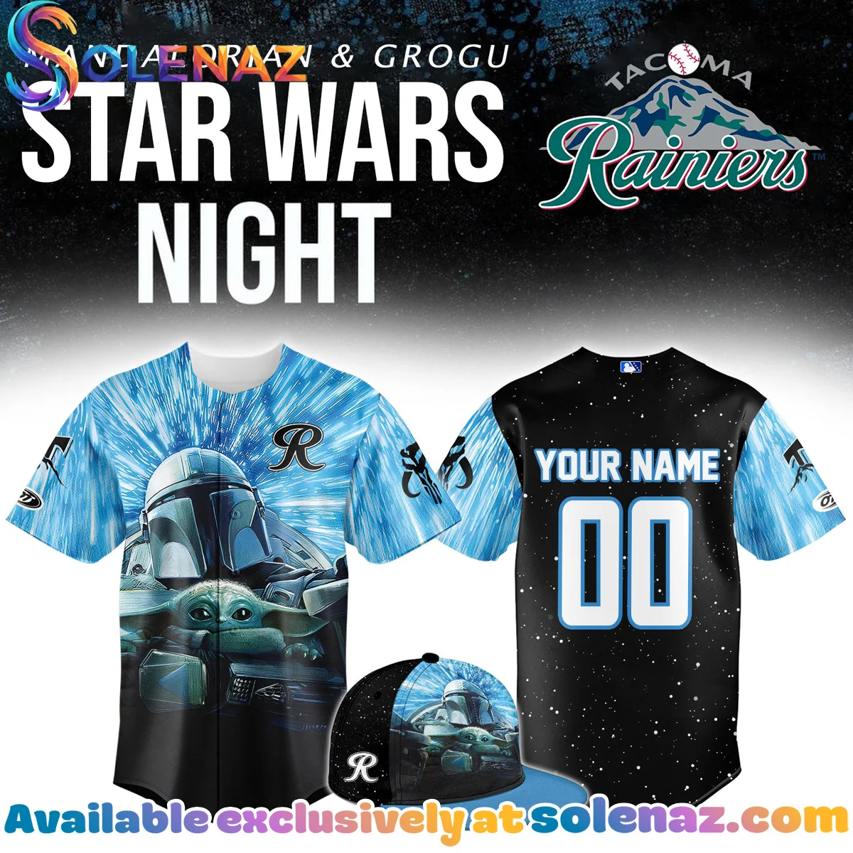 Tacoma Rainiers x Mandalorian x Star Wars Jersey