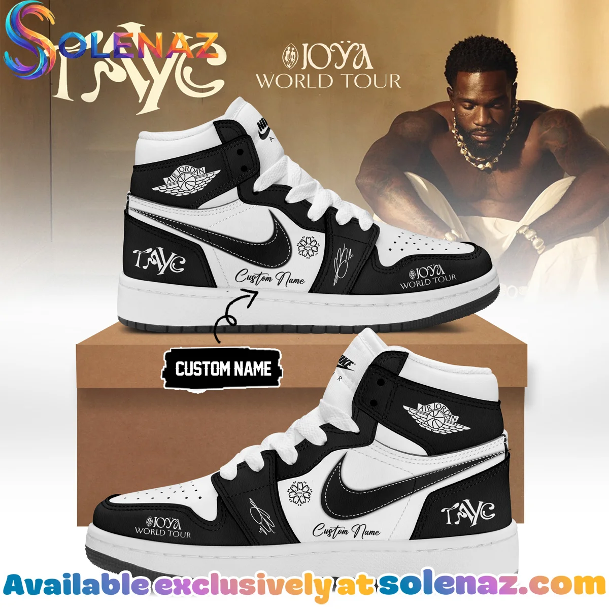 Tayc JOYA TOUR Custom Air Force 1 & Jordan 1 Shoes - Variant 13