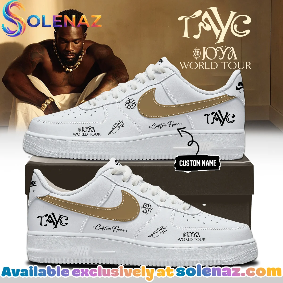 Tayc JOYA TOUR Custom Air Force 1 & Jordan 1 Shoes - Variant 16