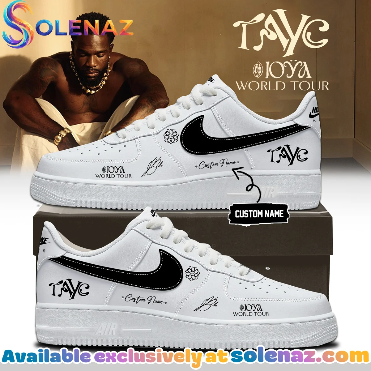 Tayc JOYA TOUR Custom Air Force 1 & Jordan 1 Shoes - Variant 18