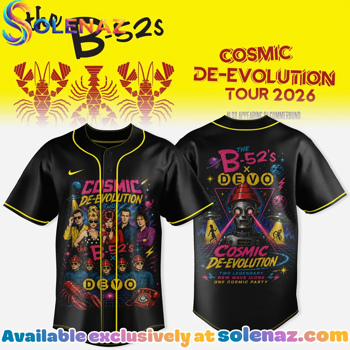 THE B-52s x DEVO - COSMIC DE-EVOLUTION Jersey (Style 3)