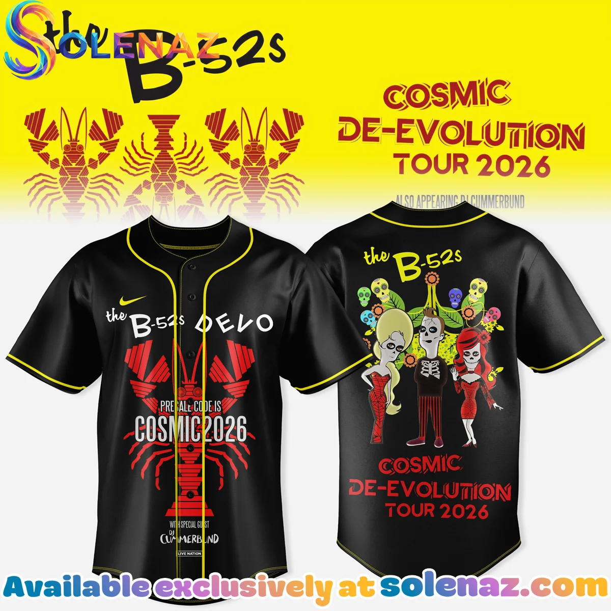 THE B-52s x DEVO COSMIC DE-EVOLUTION Jersey