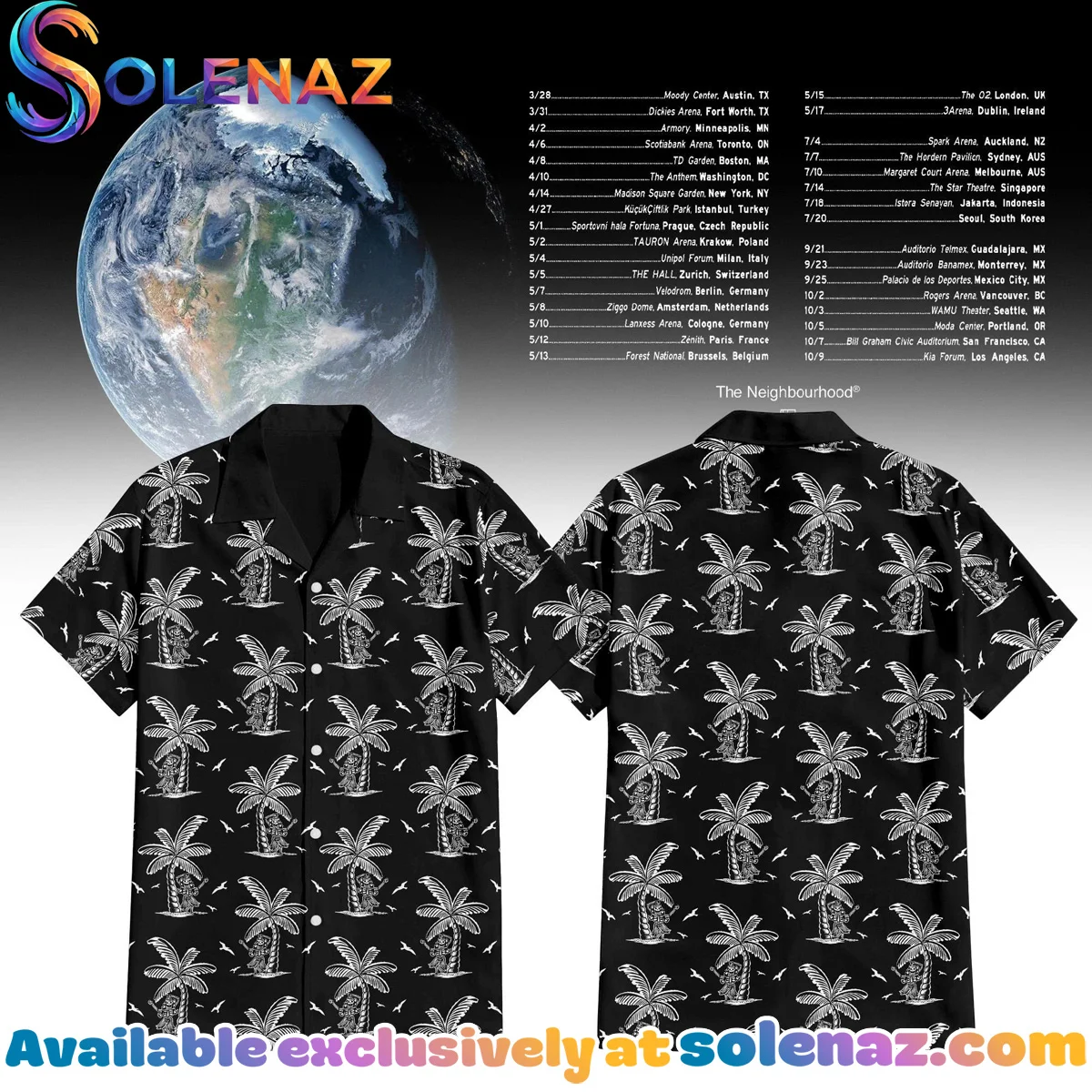 The Neighbourhood THE WOURLD TOUR Shirt & Hoodie (Style 1)