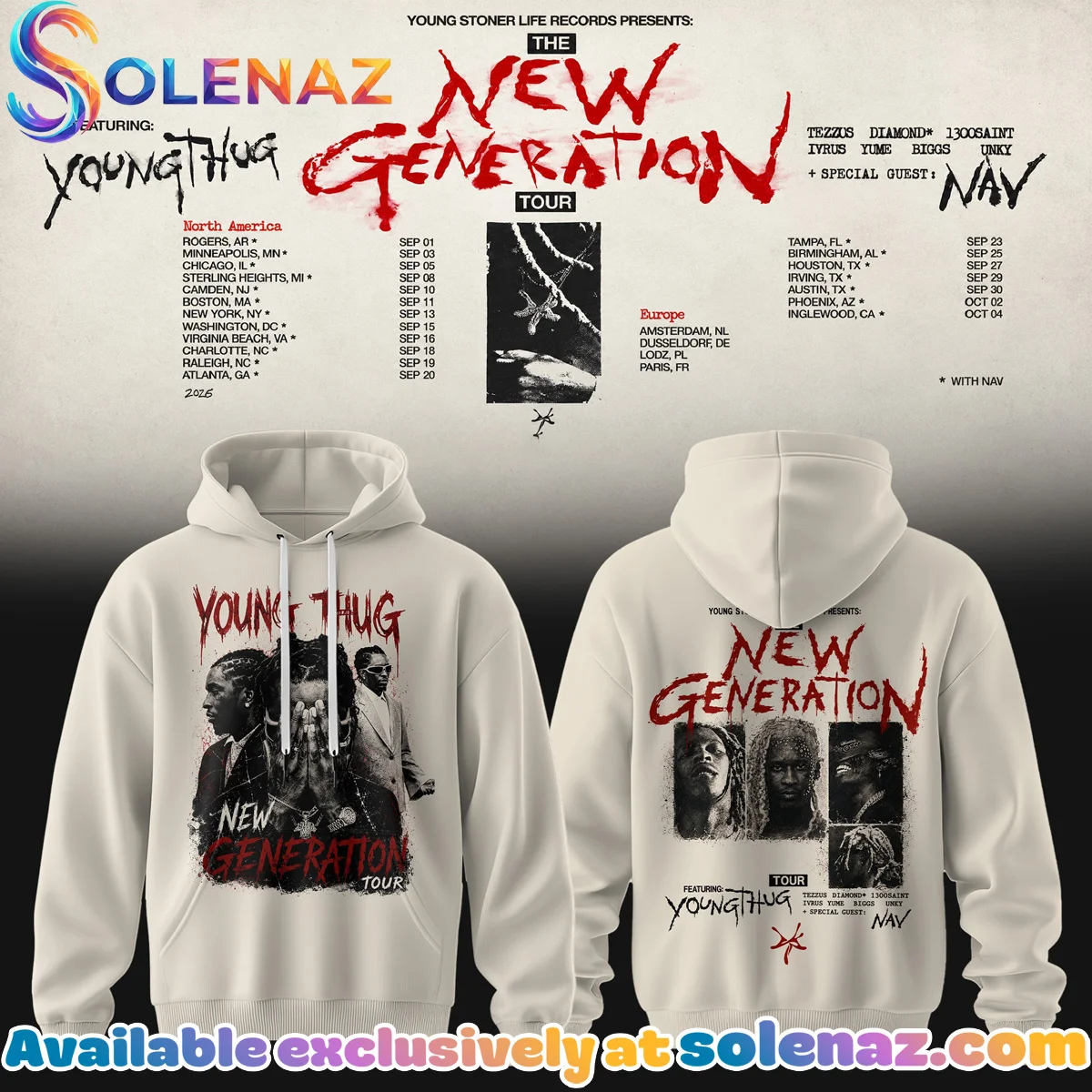 The New Generation Tour Shirt & Hoodie (Style 13)