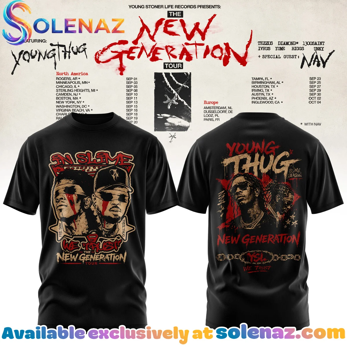 The New Generation Tour Shirt & Hoodie (Style 5)