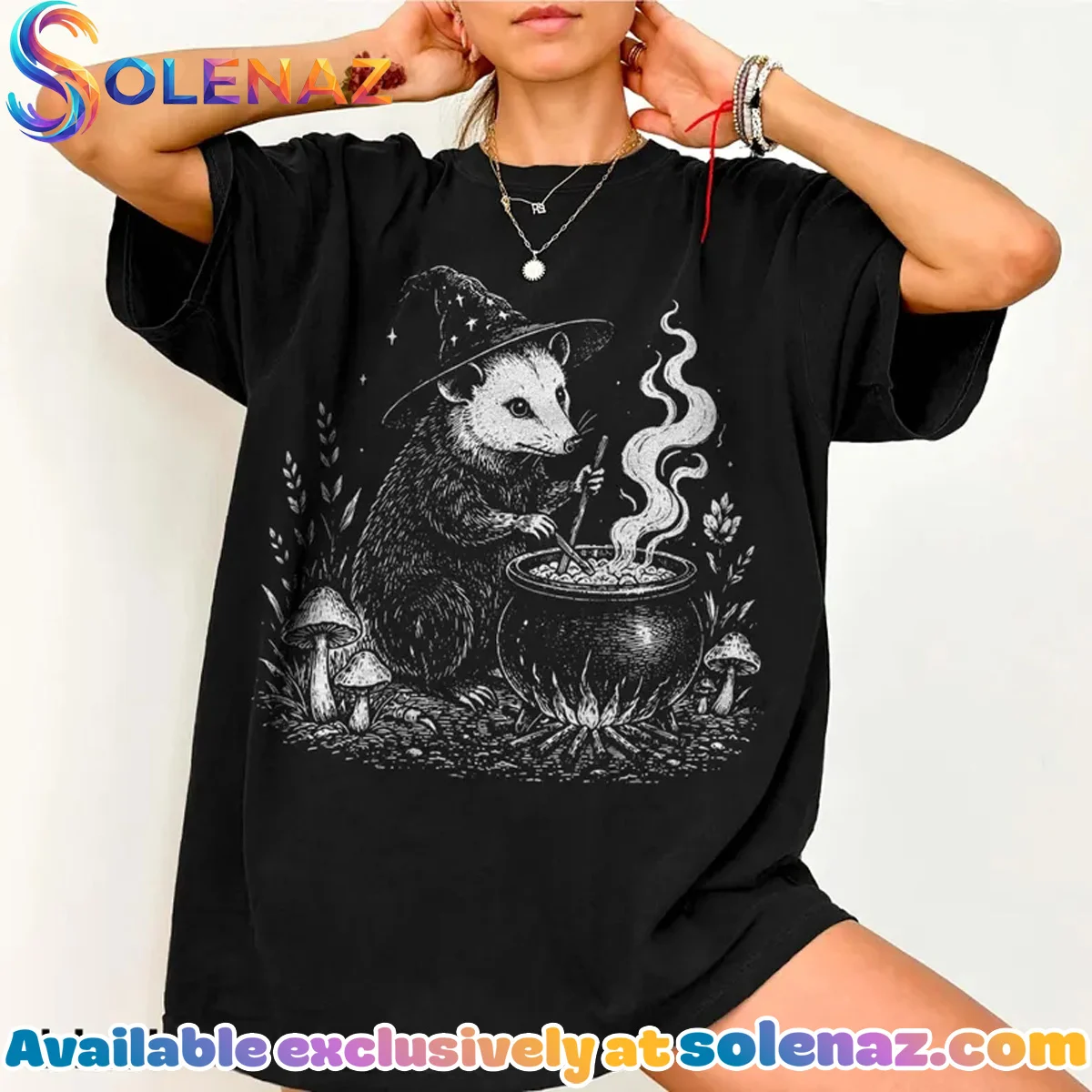 Witch Opossum T-Shirt & Hoodie