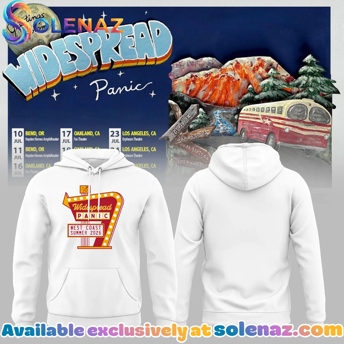 Widespread Panic Summer Tour T-Shirt & Hoodie - Variant 5