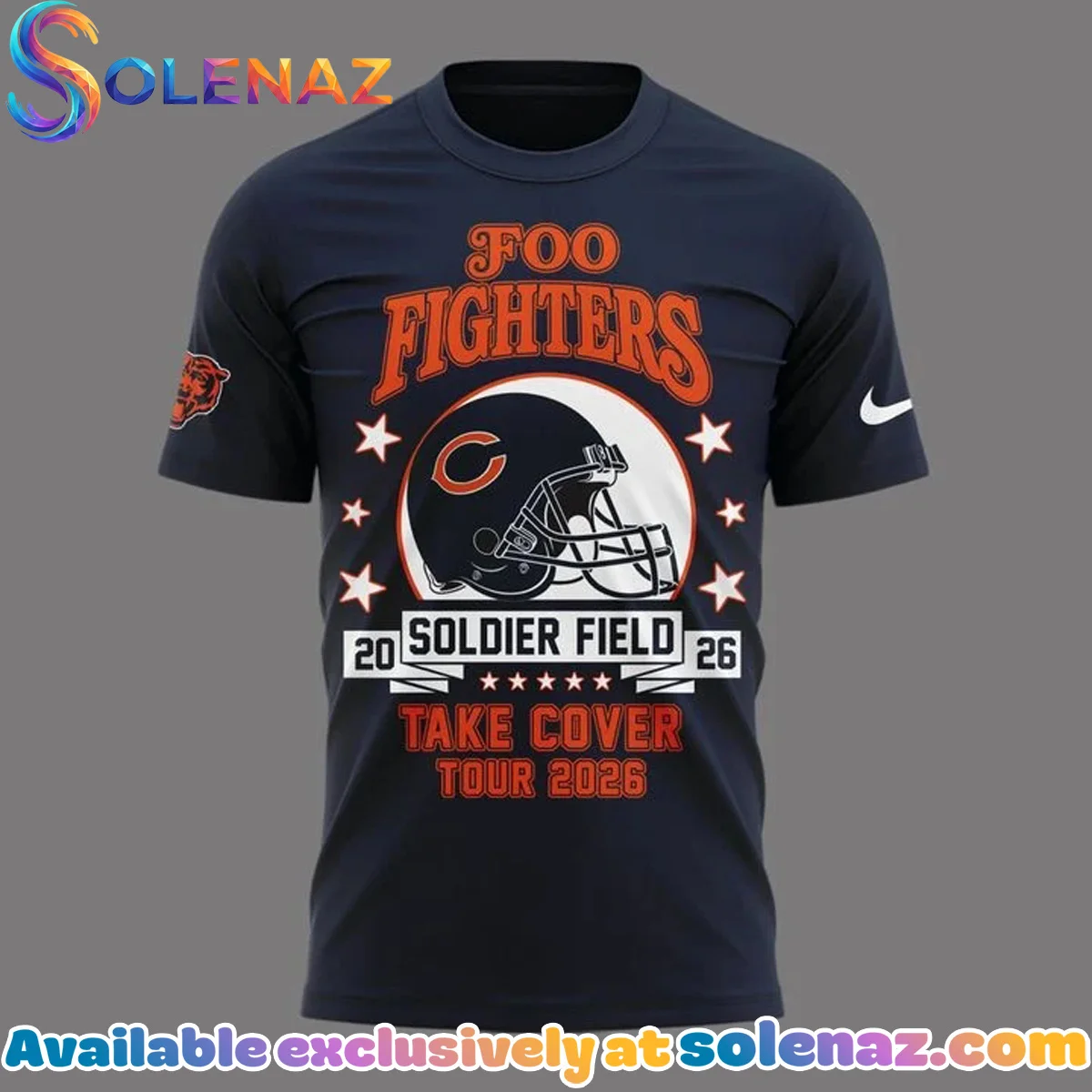 Foo Fighters x Chicago Bears Take Cover Tour T-Shirt & Hoodie (Style 3) Foo Fighters x Chicago Bears Take Cover Tour T-Shirt & Hoodie (Style 3)