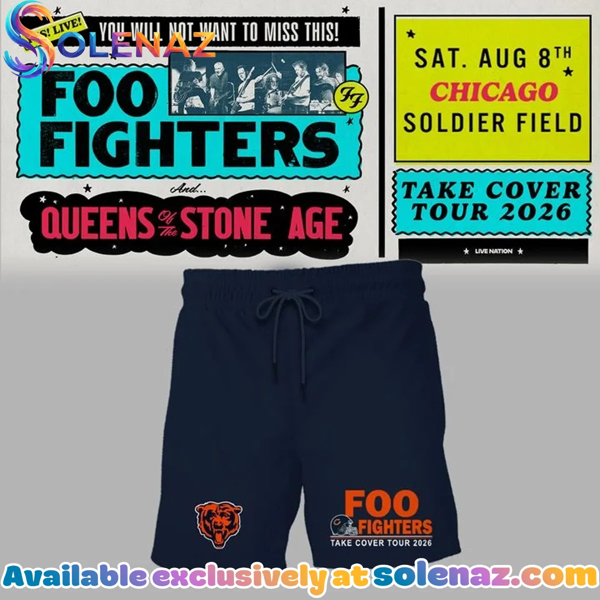 Foo Fighters x Soldier Field Take Cover Tour T-Shirt & Hoodie Foo Fighters x Soldier Field Take Cover Tour T-Shirt & Hoodie