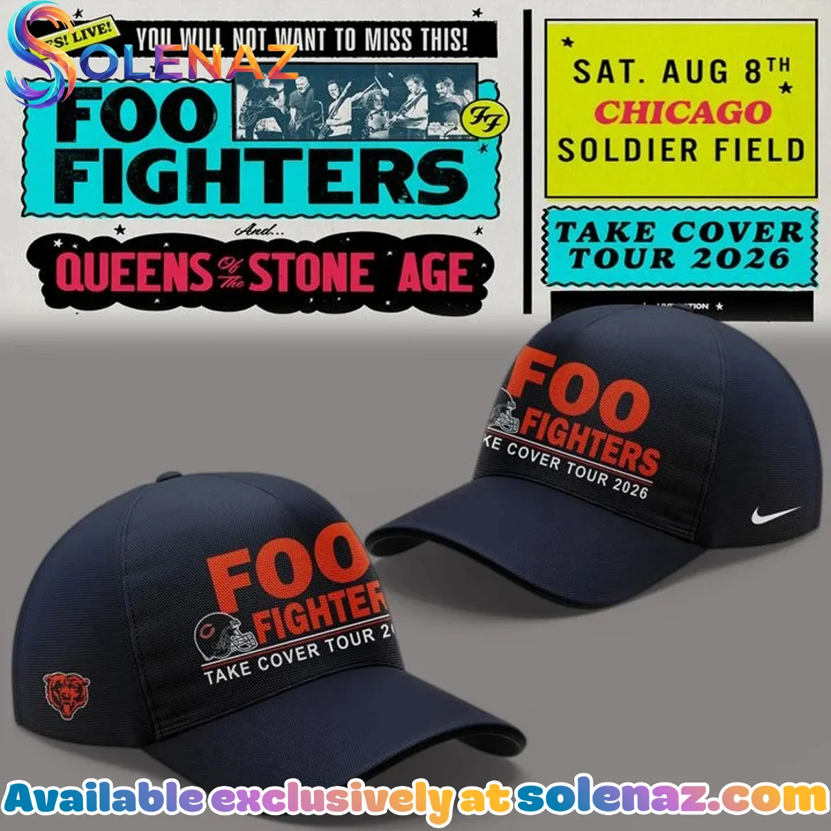 Foo Fighters x Soldier Field Take Cover Tour T-Shirt & Hoodie Foo Fighters x Soldier Field Take Cover Tour T-Shirt & Hoodie