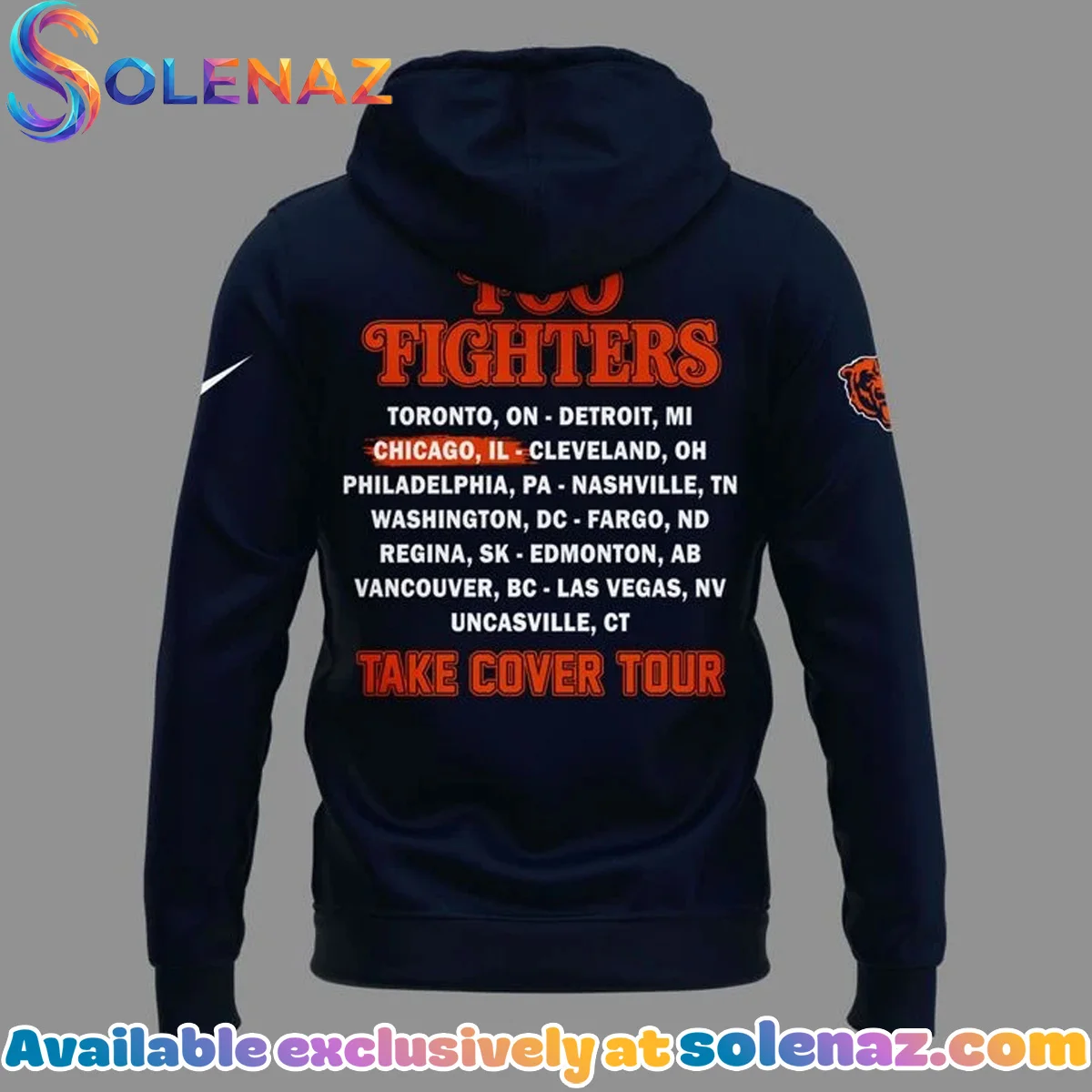 Foo Fighters x Chicago Bears - Take Cover Tour T-Shirt & Hoodie (Release 1) Foo Fighters x Chicago Bears - Take Cover Tour T-Shirt & Hoodie (Release 1)