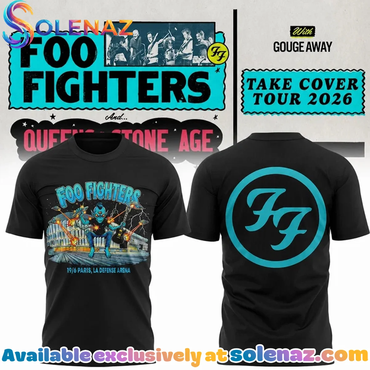 Foo Fighters Take Cover Tour Shirt & Hoodie