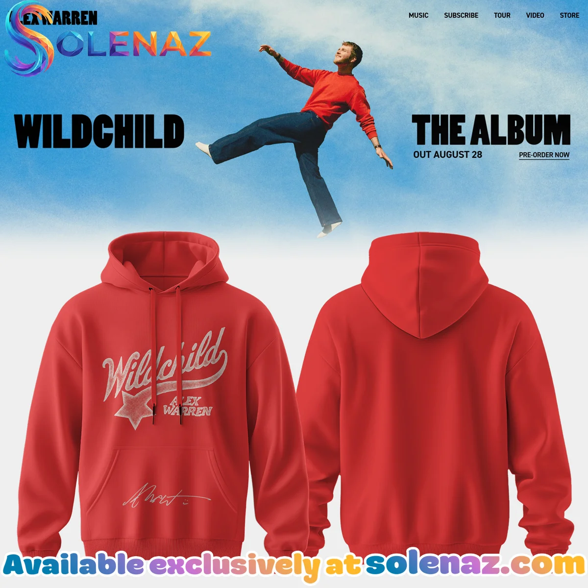 Alex Warren Little Orphan Alex Tour Shirt & Hoodie [Batch 6]
