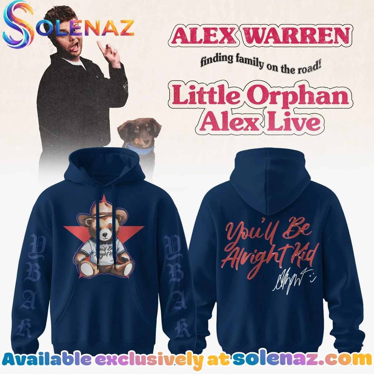 Alex Warren Little Orphan Alex Tour Shirt & Hoodie - Series 4