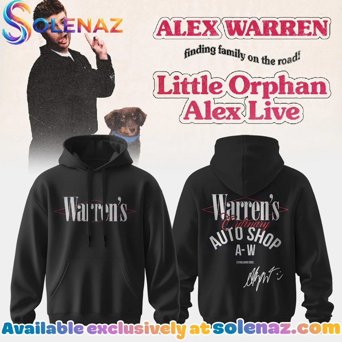 Alex Warren Little Orphan Alex Tour T-Shirt & Hoodie (Design 5)