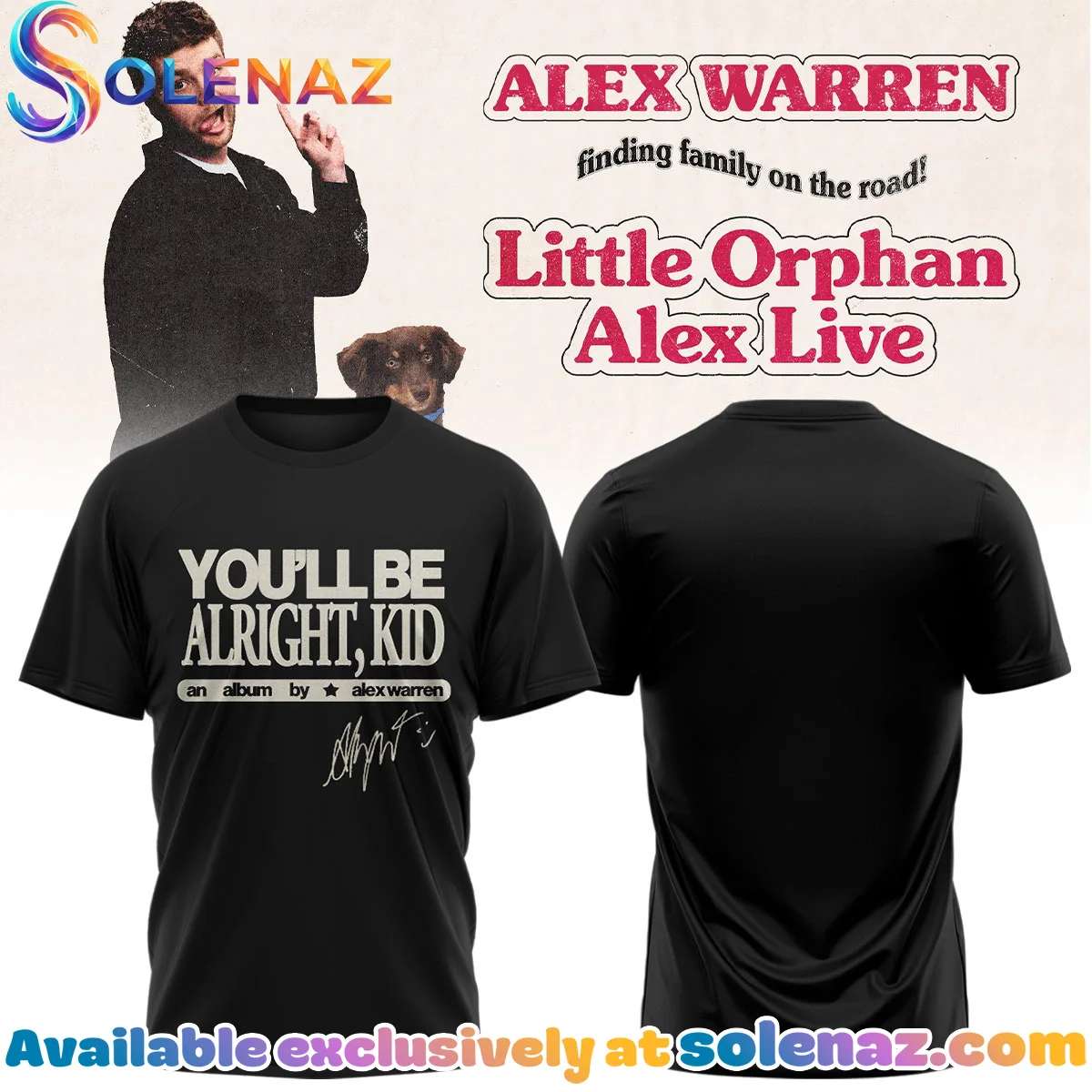 Alex Warren Little Orphan Alex Tour T-Shirt & Hoodie [Drop 15]