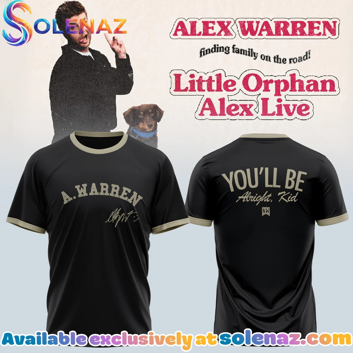 Alex Warren Little Orphan Alex Tour Shirt & Hoodie (Style 10)