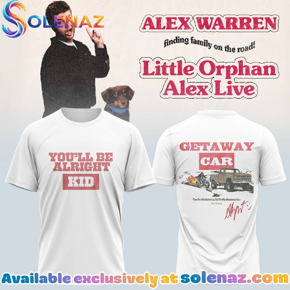 Alex Warren Little Orphan Alex Tour T-Shirt & Hoodie (Style 14)