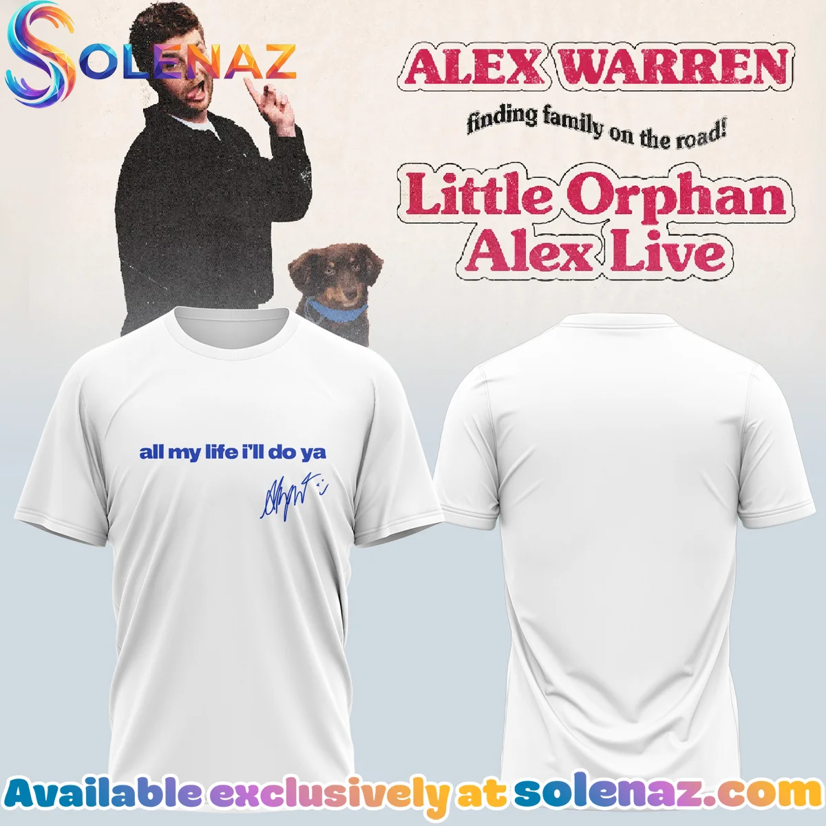 Alex Warren Little Orphan Alex Tour Shirt & Hoodie (Style 16)
