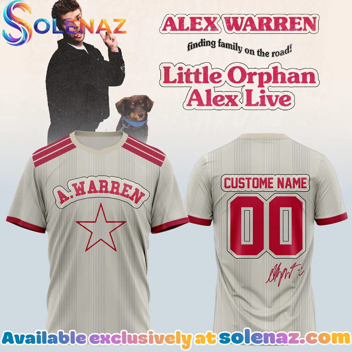 Alex Warren Little Orphan Alex Tour T-Shirt & Hoodie (Release 8)