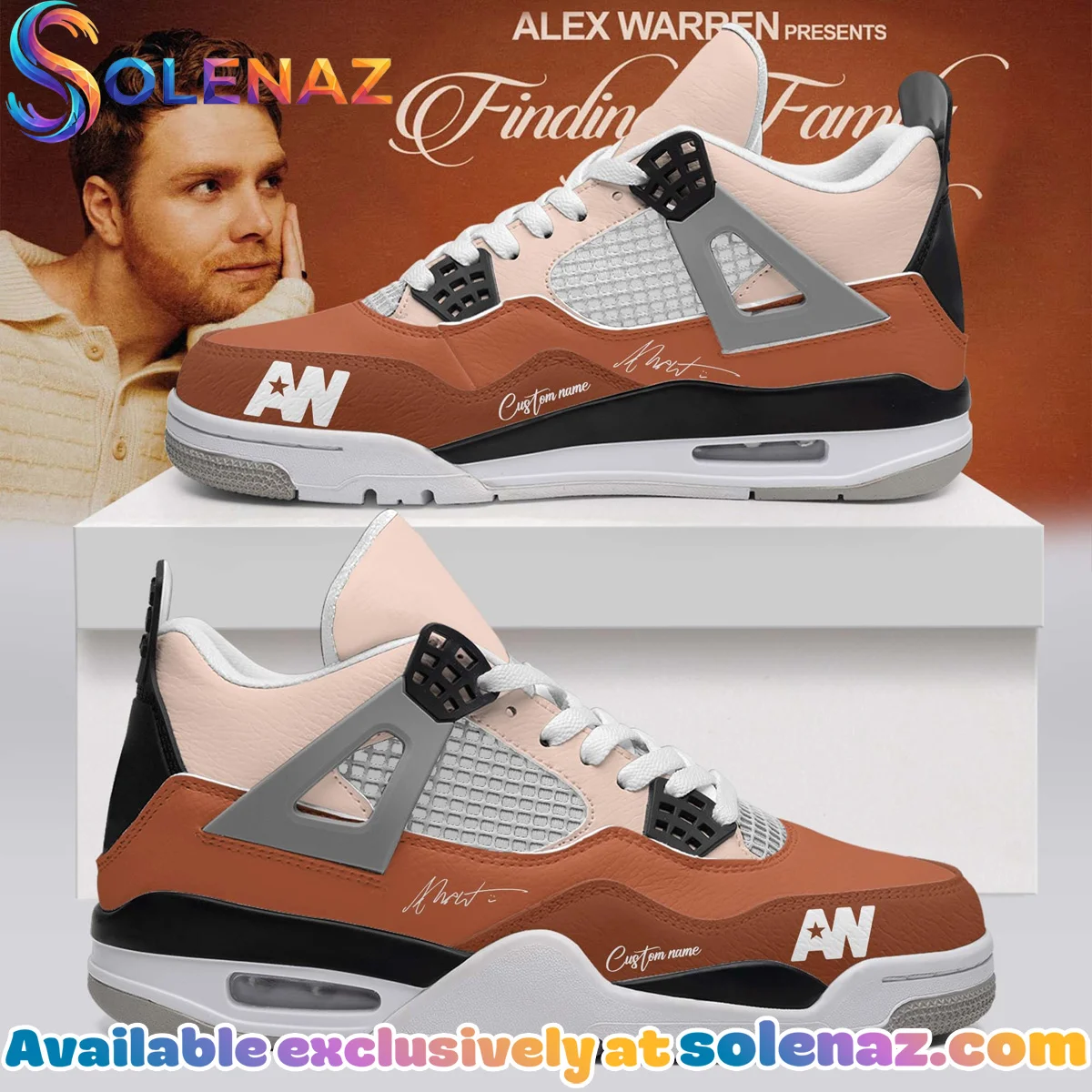 Alex Warren Little Orphan Alex Tour Custom Air Force 1 & Jordan 1 Shoes (Design 20)