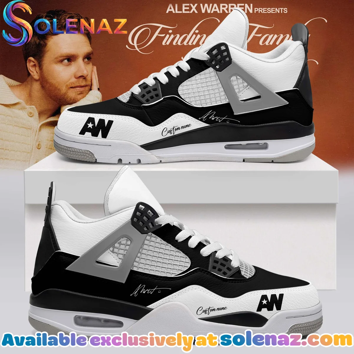 Alex Warren Little Orphan Alex Tour Custom Air Force 1 & Jordan 1 Shoes (Design 19)