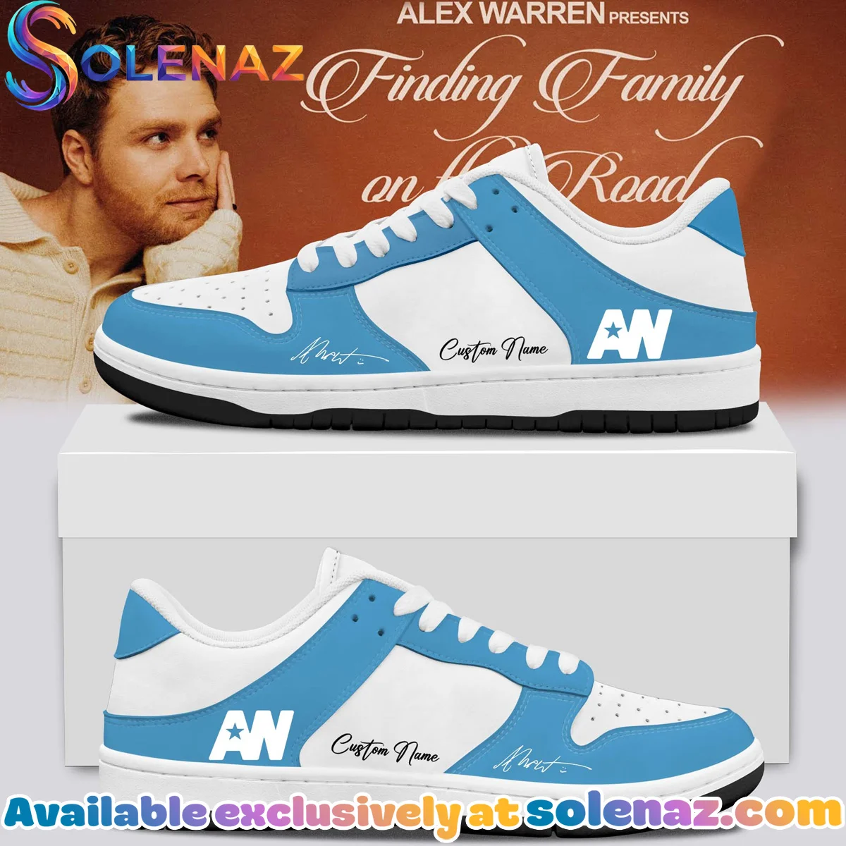 Alex Warren Little Orphan Alex Tour Custom Air Force 1 & Jordan 1 Shoes [Drop 27]