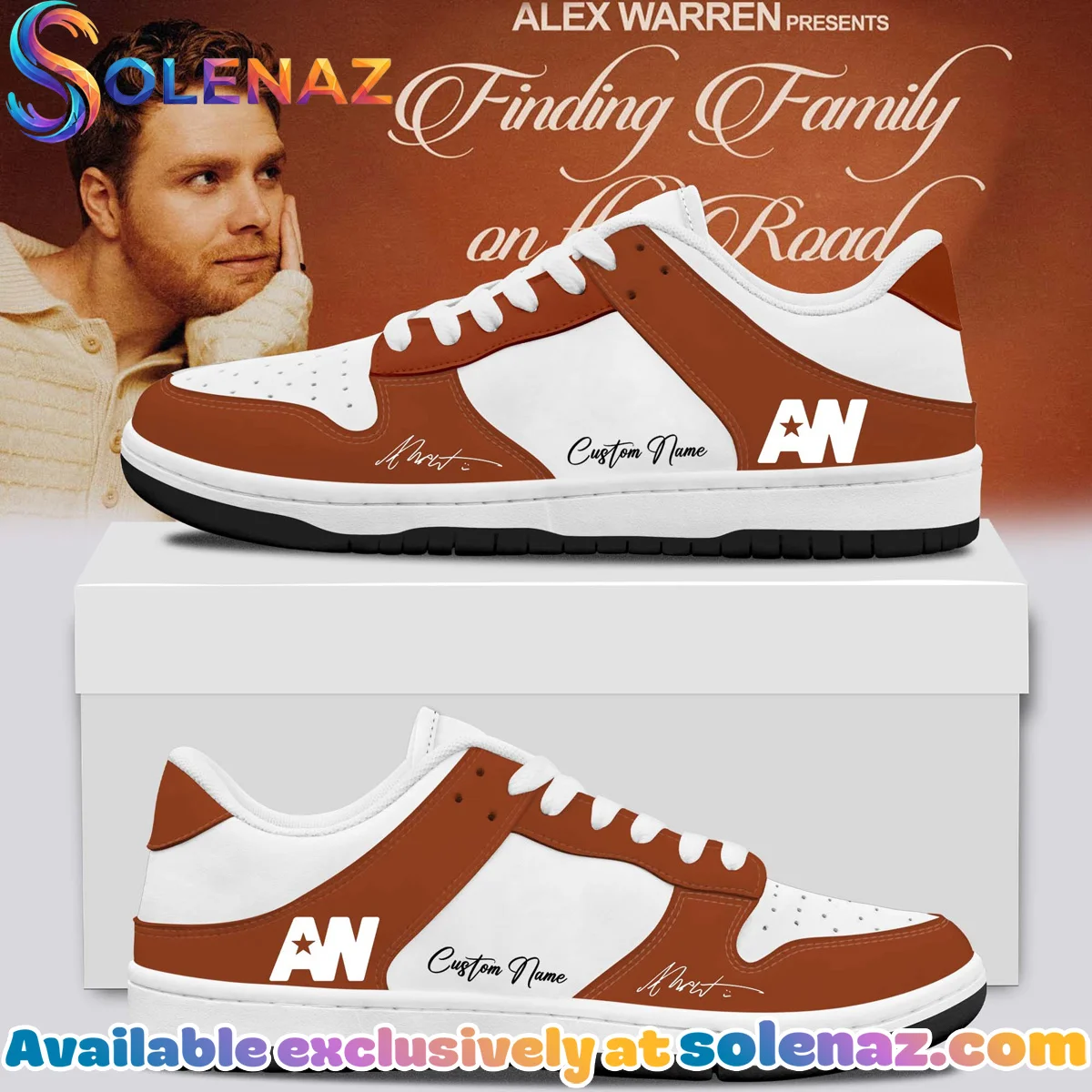 Alex Warren Little Orphan Alex Tour Custom Air Force 1 & Jordan 1 Shoes - Variant 26