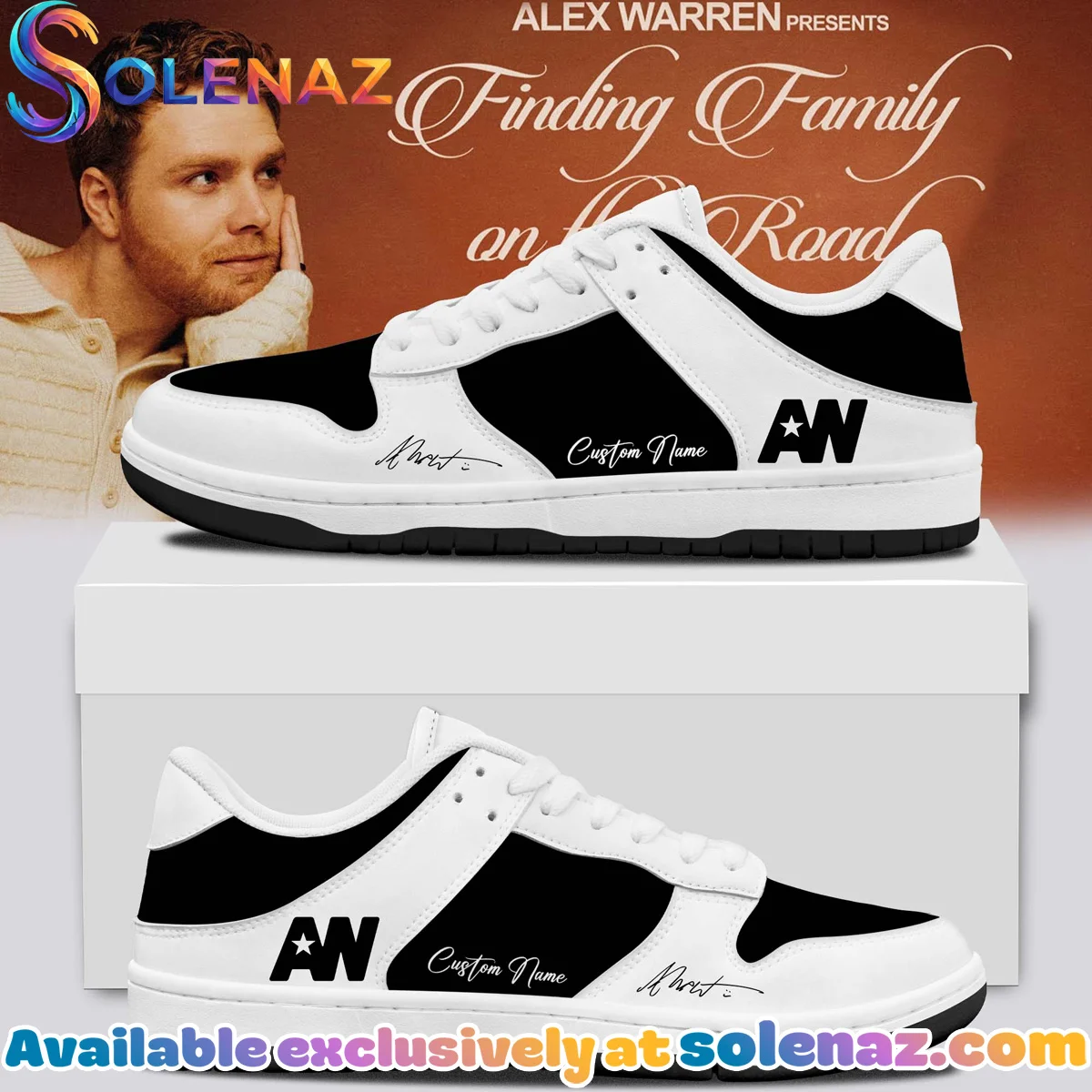 Alex Warren Little Orphan Alex Tour Custom Air Force 1 & Jordan 1 Shoes (Release 28)