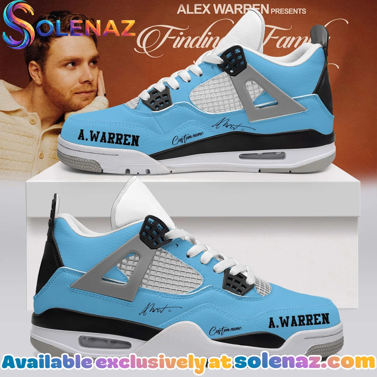 Alex Warren Little Orphan Alex Custom Air Force 1 & Jordan 1 Shoes [Drop 7]