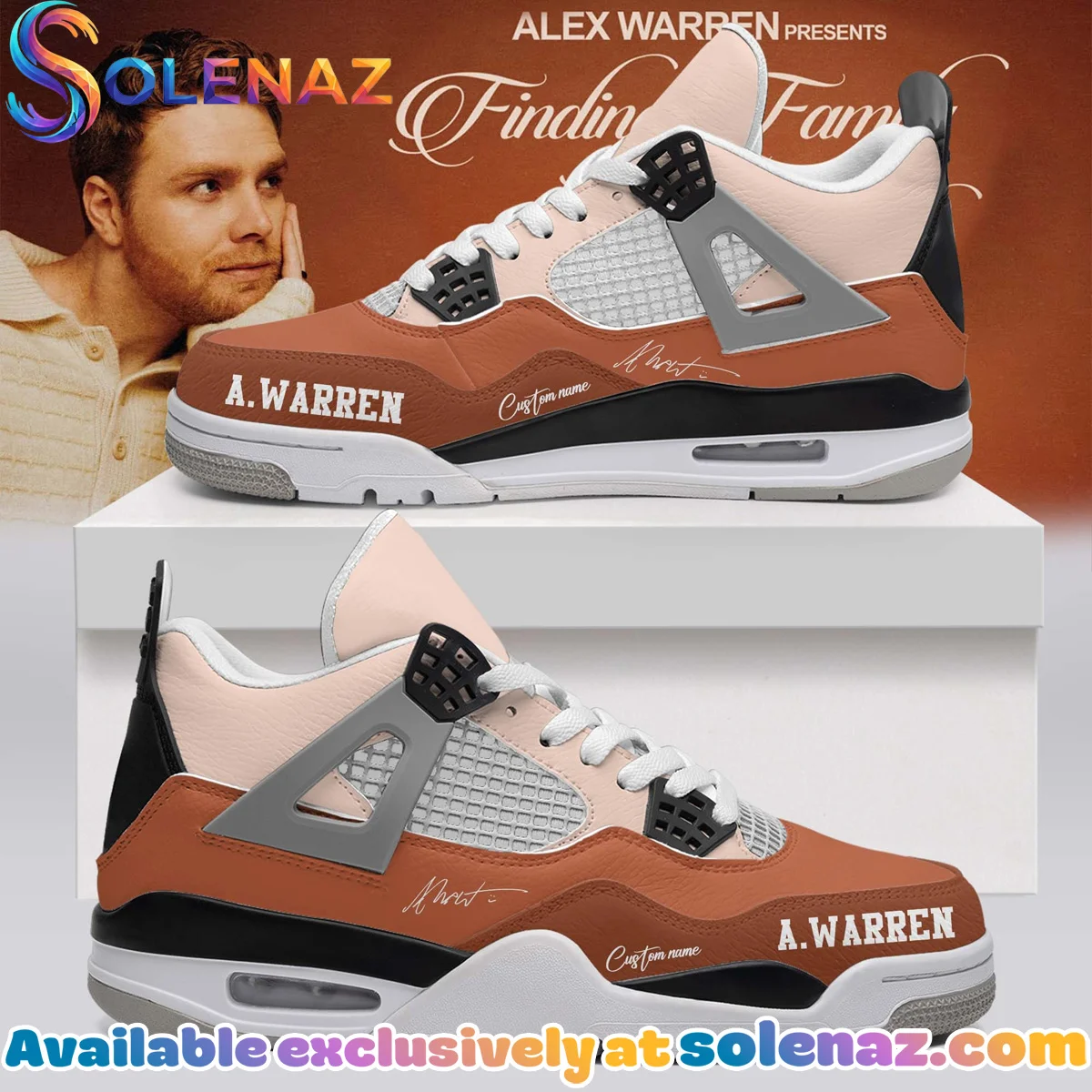 Alex Warren Little Orphan Alex Custom Air Force 1 & Jordan 1 Shoes [Drop 8]