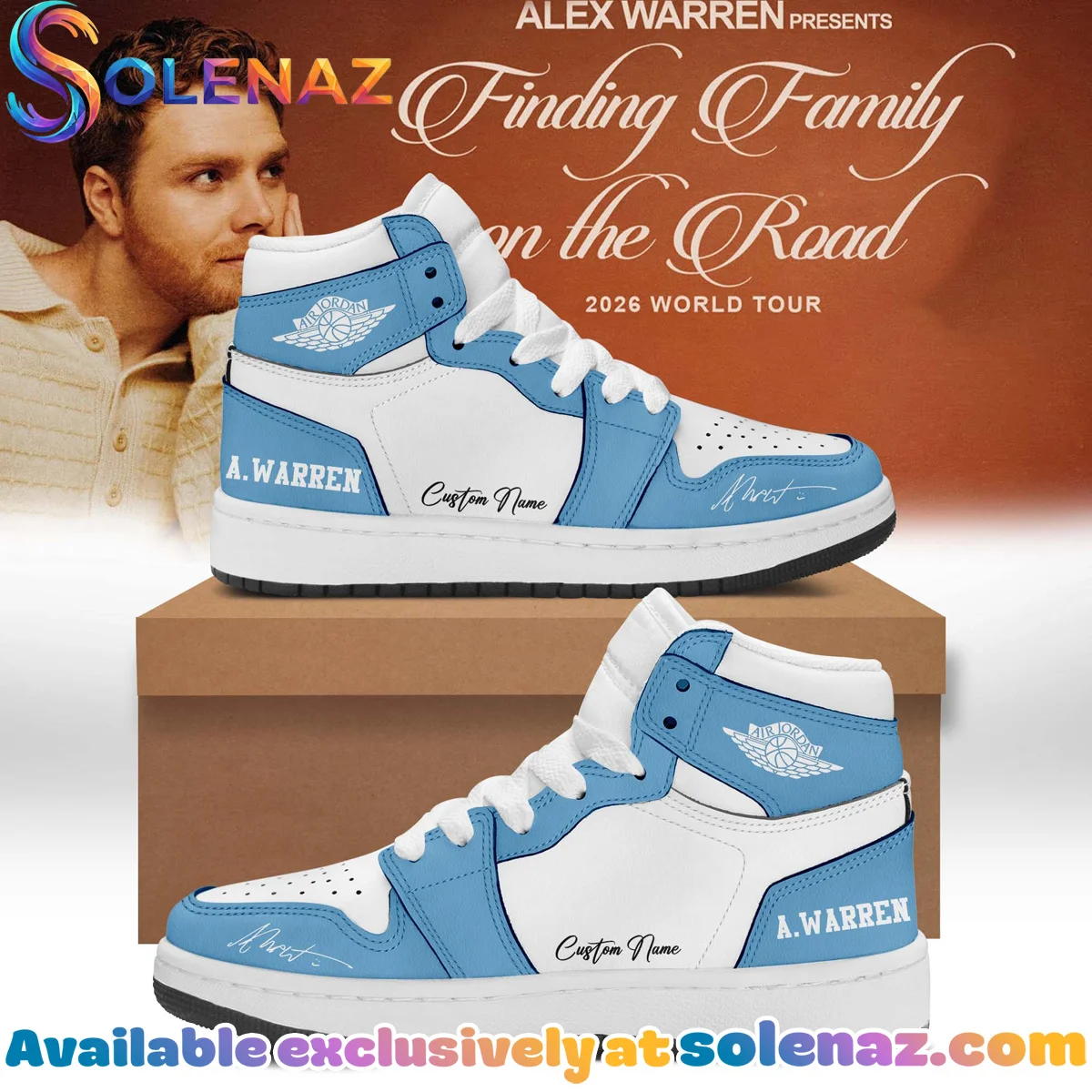Alex Warren Little Orphan Alex Custom Air Force 1 & Jordan 1 Shoes (Release 14)