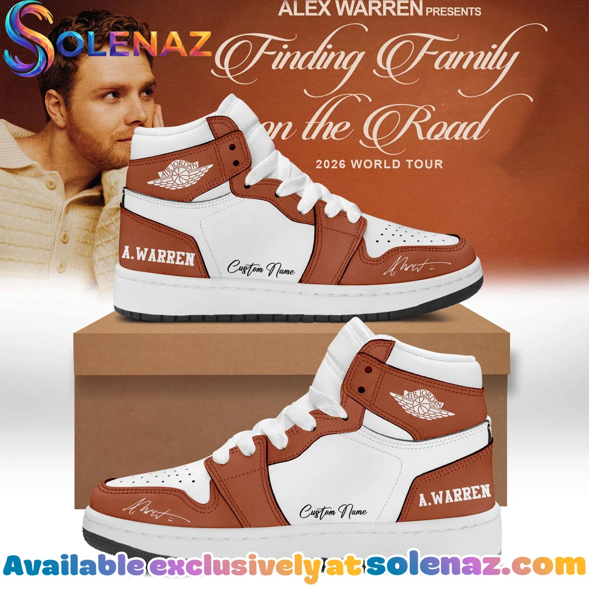 Alex Warren Little Orphan Alex Custom Air Force 1 & Jordan 1 Shoes [Drop 11]