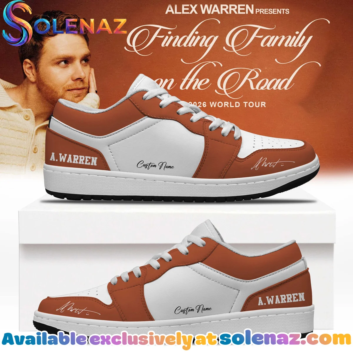 Alex Warren Little Orphan Alex Custom Air Force 1 & Jordan 1 Shoes [Drop 19]