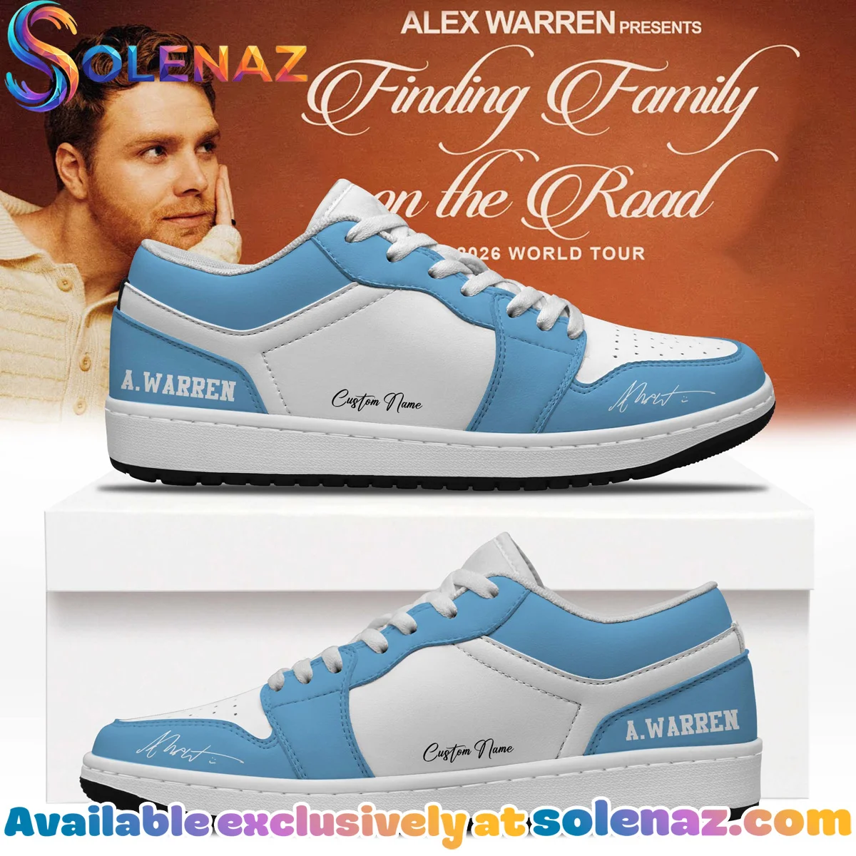 Alex Warren Little Orphan Alex Custom Air Force 1 & Jordan 1 Shoes [Drop 21]