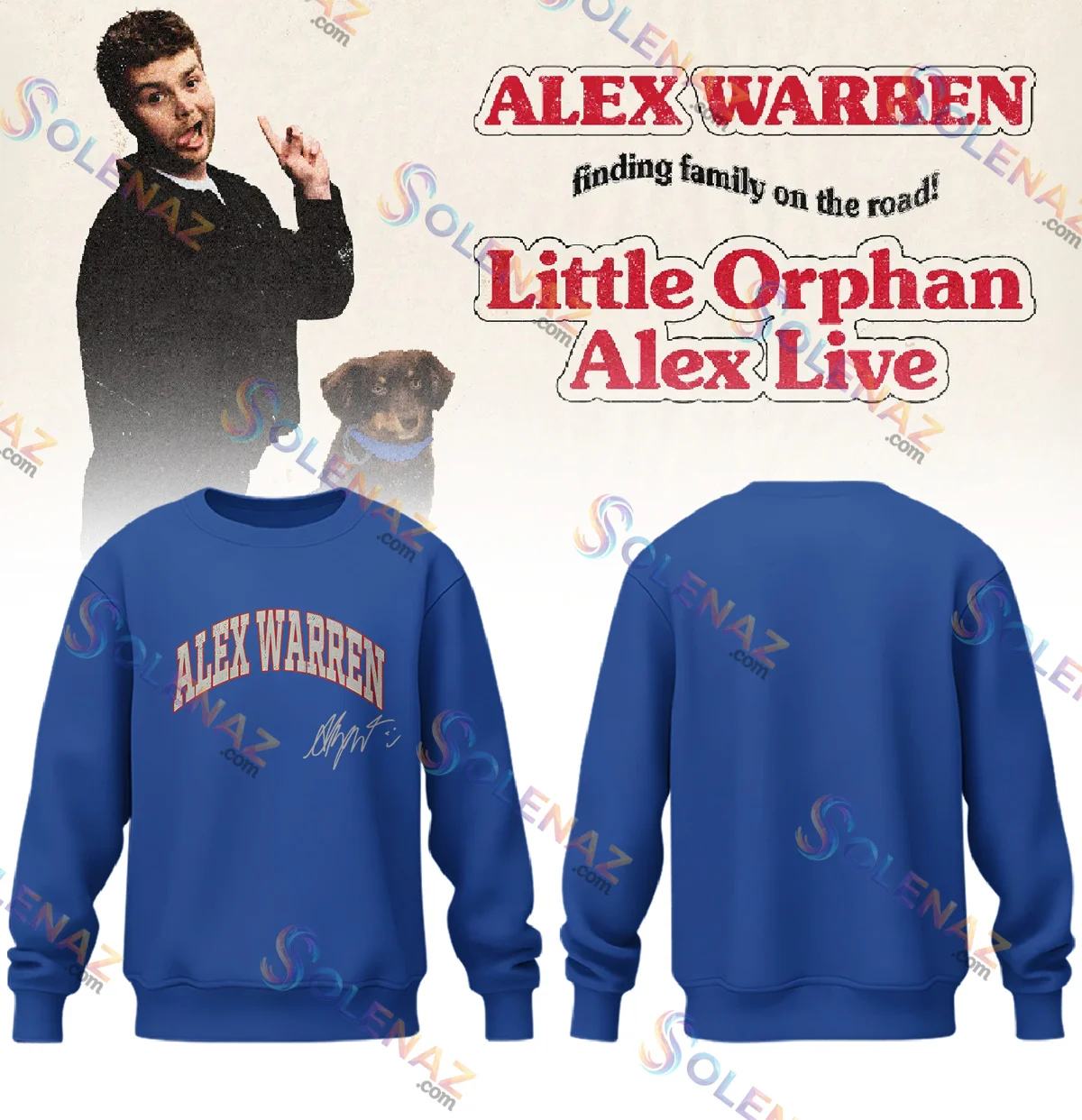 Alex Warren Little Orphan Alex Tour Shirt & Hoodie (Release 11)
