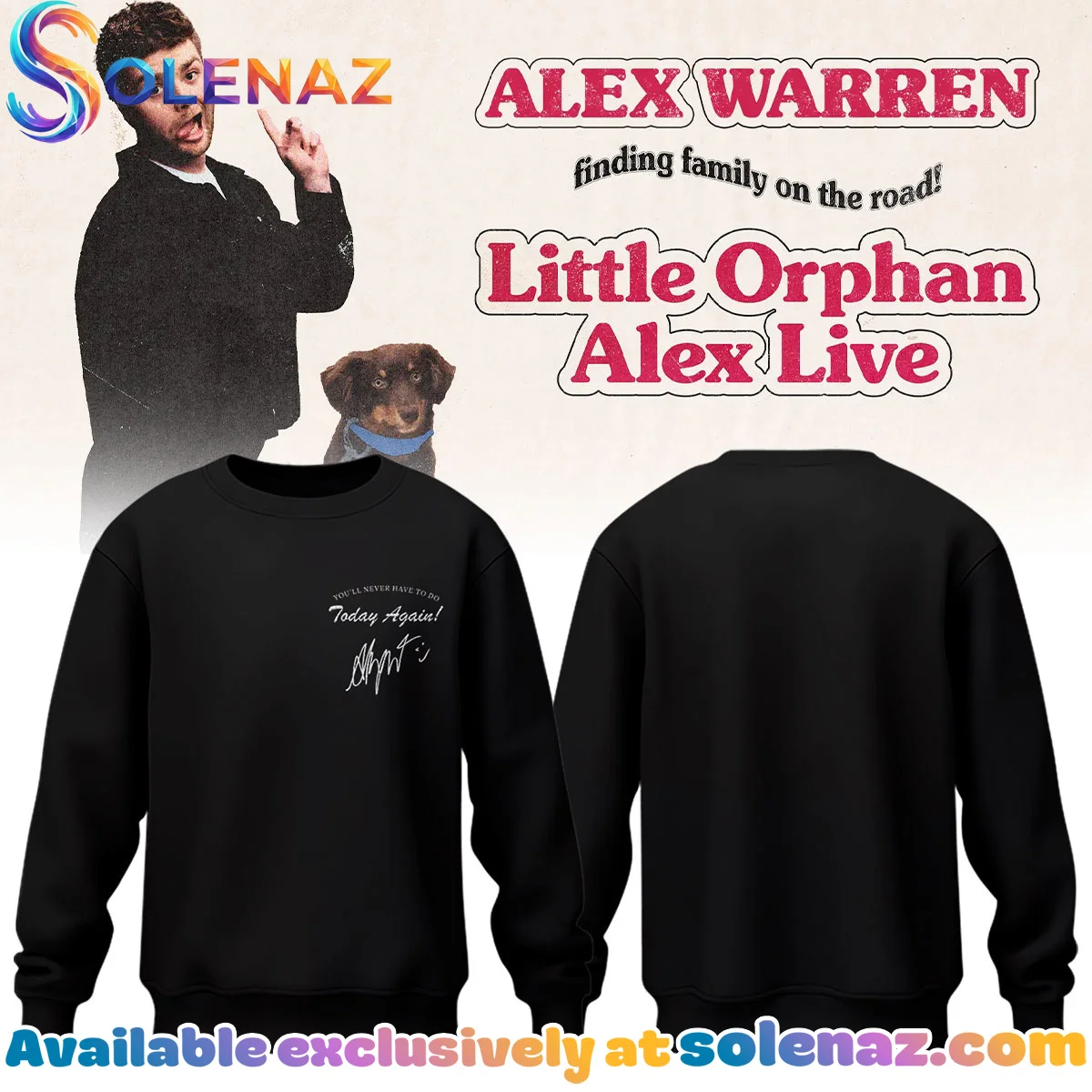 Alex Warren Little Orphan Alex Tour Shirt & Hoodie (Release 10)