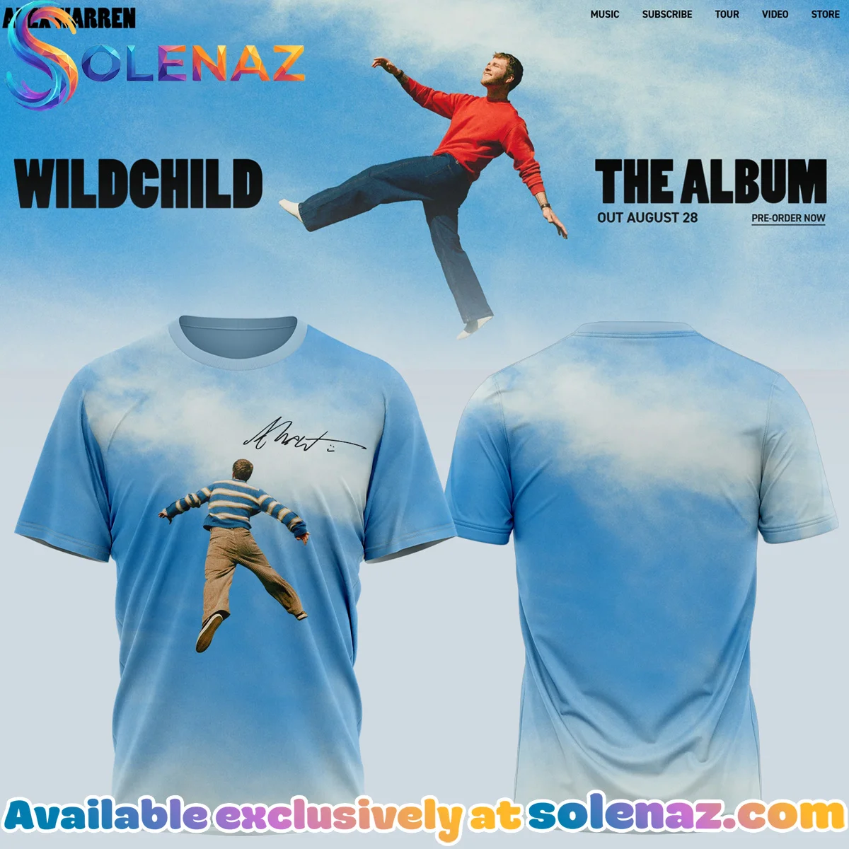 Alex Warren Little Orphan Alex Tour T-Shirt & Hoodie (Style 13)