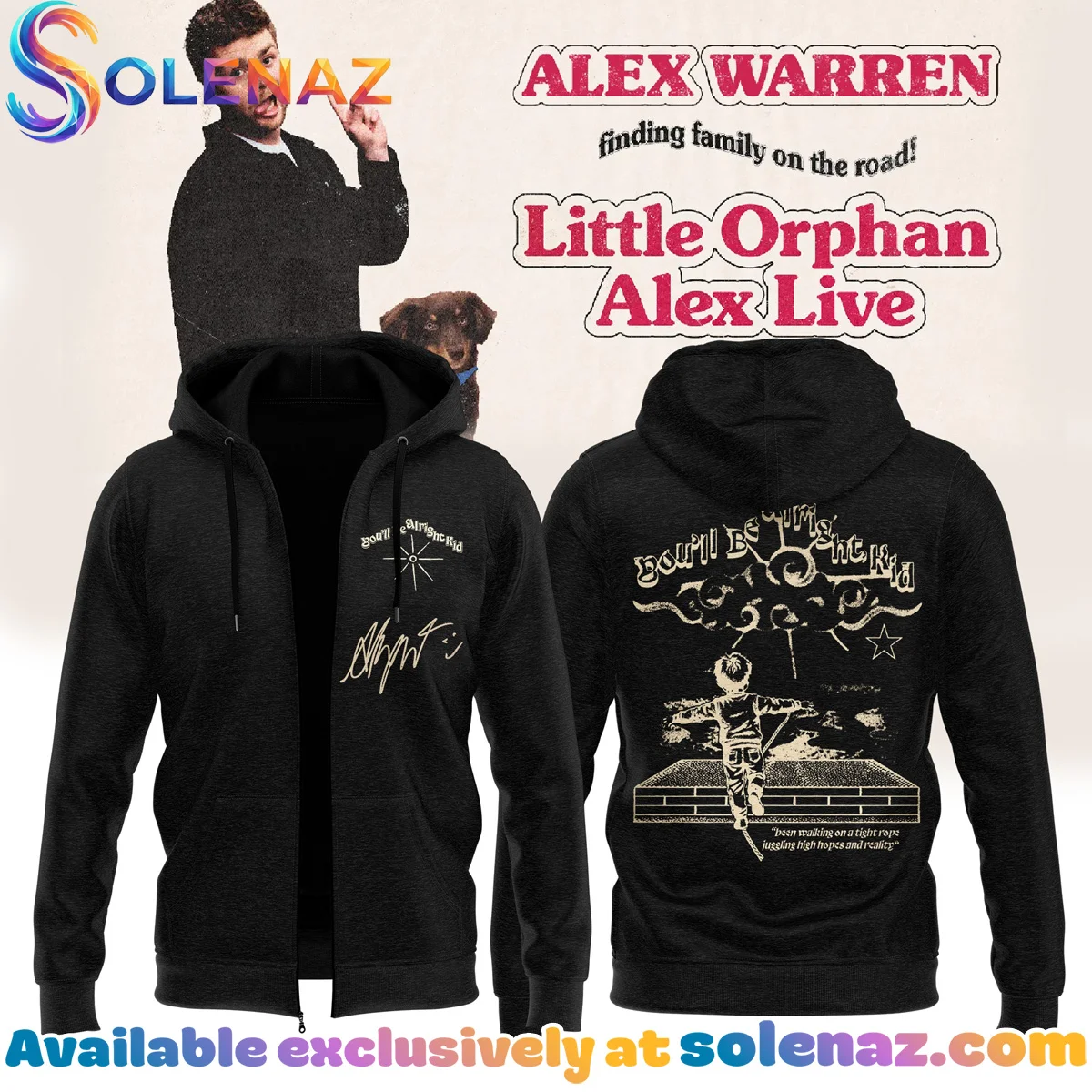 Alex Warren Little Orphan Alex Tour Shirt & Hoodie [Drop 16]