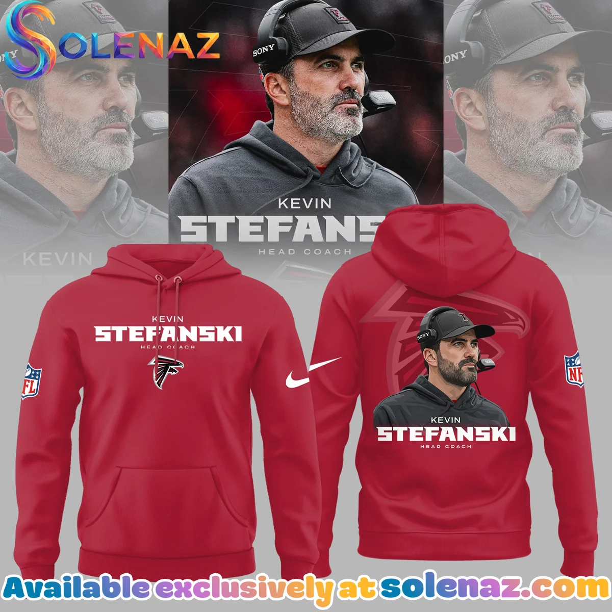 Atlanta Falcons Kevin Stefanski T-Shirt & Hoodie (Design 4)