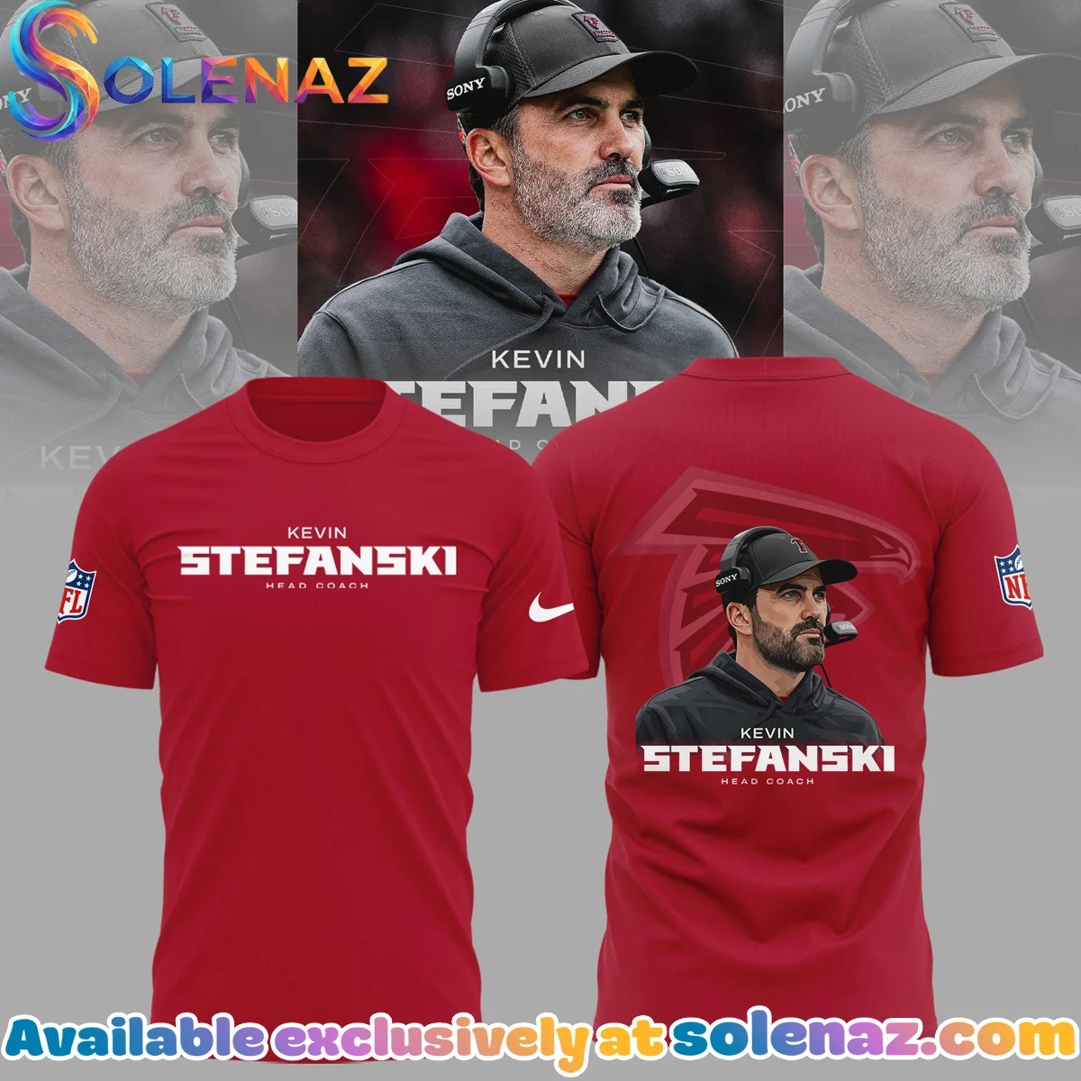 Atlanta Falcons Kevin Stefanski T-Shirt & Hoodie (Design 4) Atlanta Falcons Kevin Stefanski T-Shirt & Hoodie (Design 4)