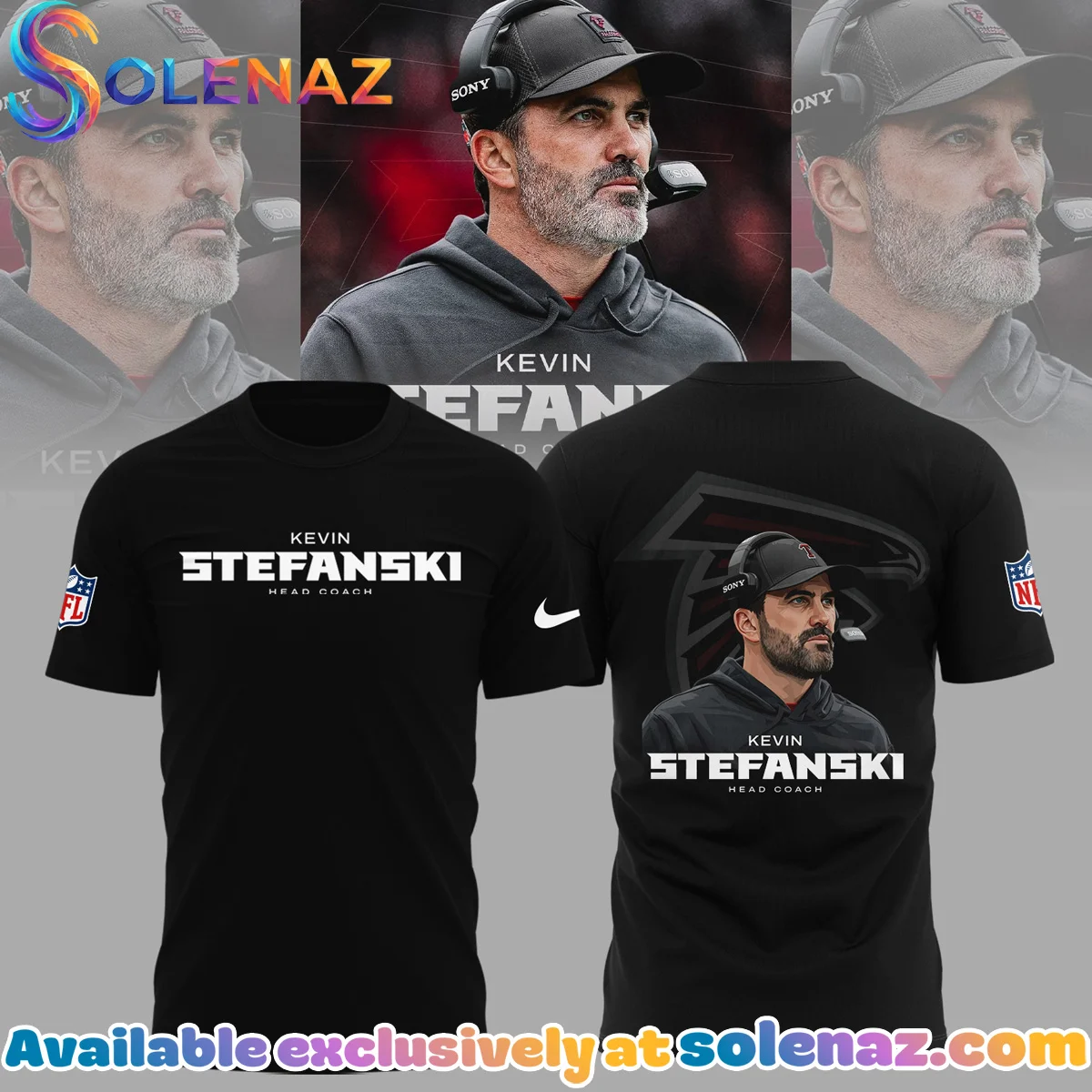 Atlanta Falcons Kevin Stefanski T-Shirt & Hoodie (Design 4) Atlanta Falcons Kevin Stefanski T-Shirt & Hoodie (Design 4)