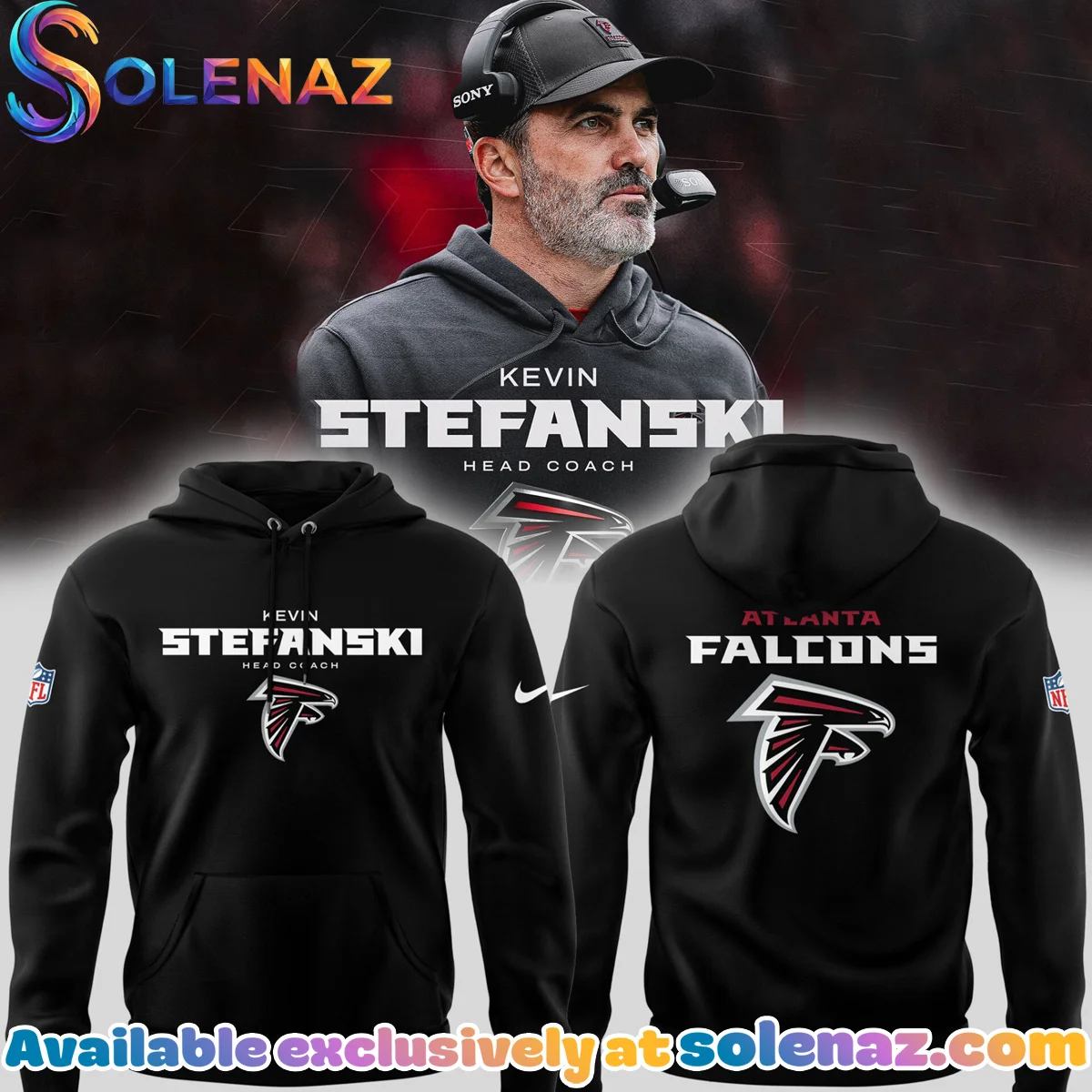Atlanta Falcons Kevin Stefanski T-Shirt & Hoodie - Series 1