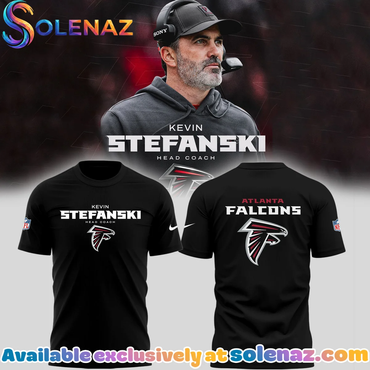 Atlanta Falcons Kevin Stefanski T-Shirt & Hoodie (Style 7)